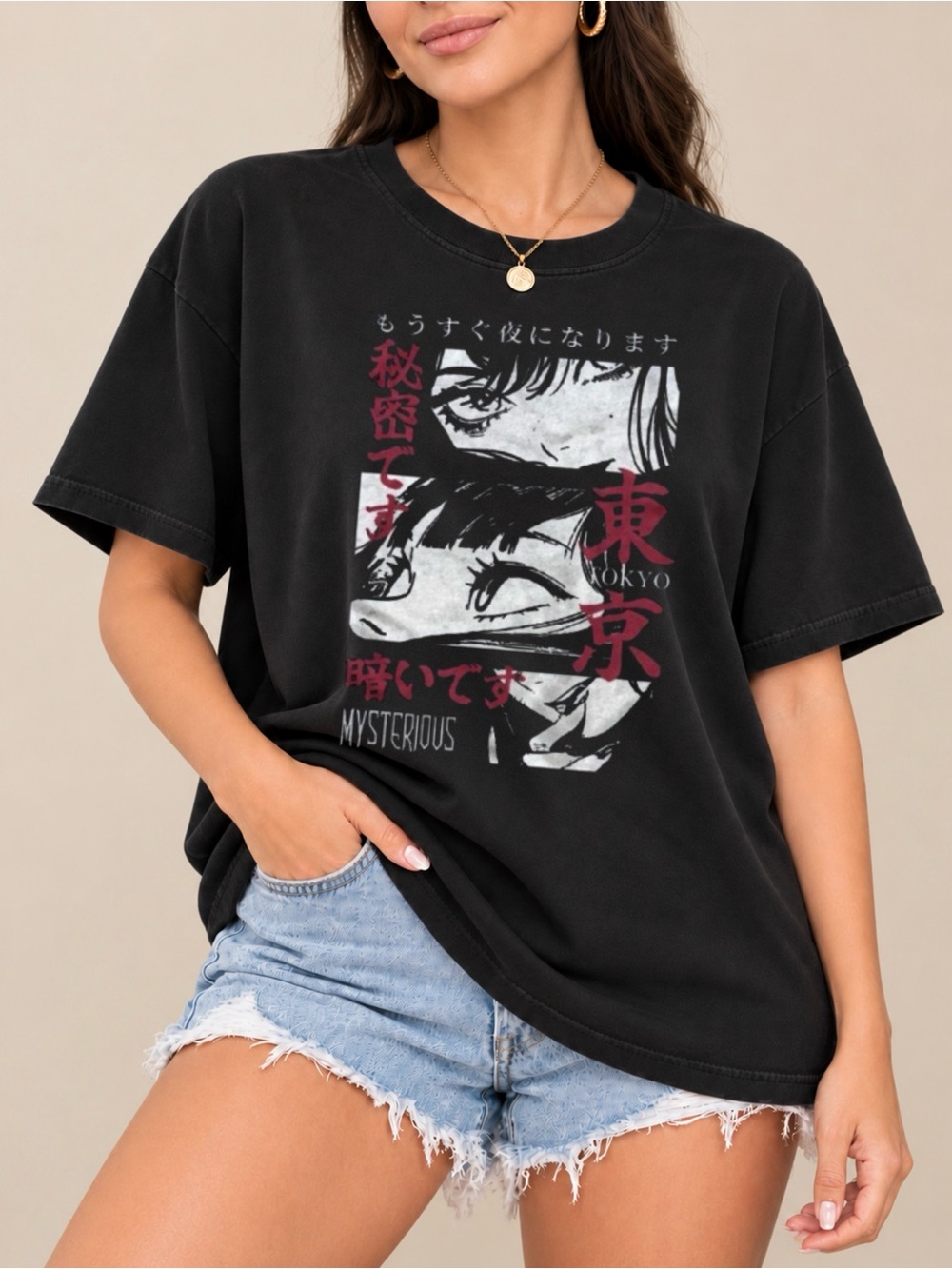 Mysterious Tokyo Anime Unisex T-shirt Japanese Manga Y2K Tee
